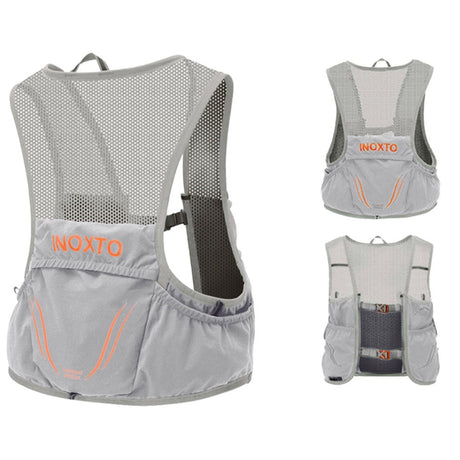 Running Vest with Practical Pockets - Size L - Light Grey