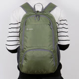 Water Resistant Nylon Backpack (47 x 31cm) - Grey