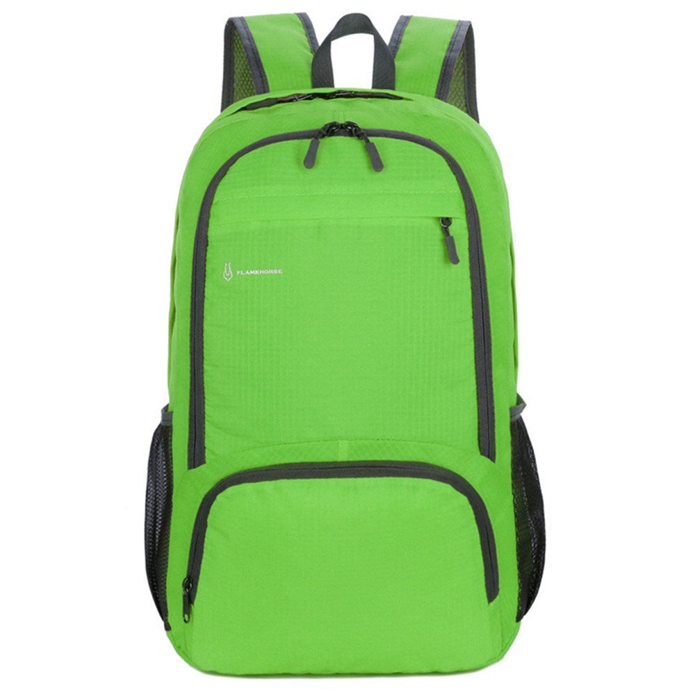 Water Resistant Nylon Backpack (47 x 31cm) - Light Green