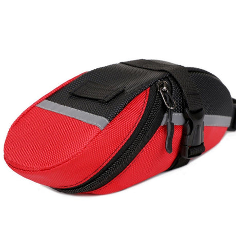 Water-Resistant Bicycle Saddle Bag - Red