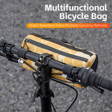 Bag for Bicycle Handlebars - Brown / Black