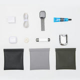 Small Water Resistant Organizer Bag - 13 x 12cm - Green