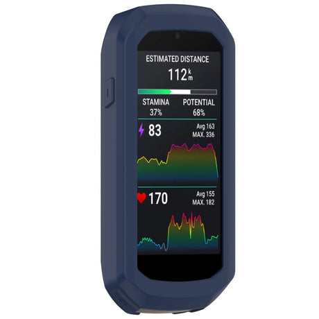 EIDERWOOD Garmin Edge 1050 Silicone Bike Computer Case - Dark Blue