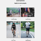 Running Belt with Mesh Pocket and Water Bottle Pocket - Black