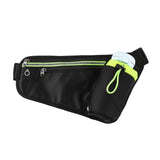 Multifunctional Running Belt with 2 x Pockets & Holder for Water Bottle - Black
