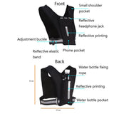 Reflective Vest with Built-in Running Backpack – 2-in-1 Design