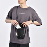 Shoulder bag with 3 compartments (140 x 190mm) - Black