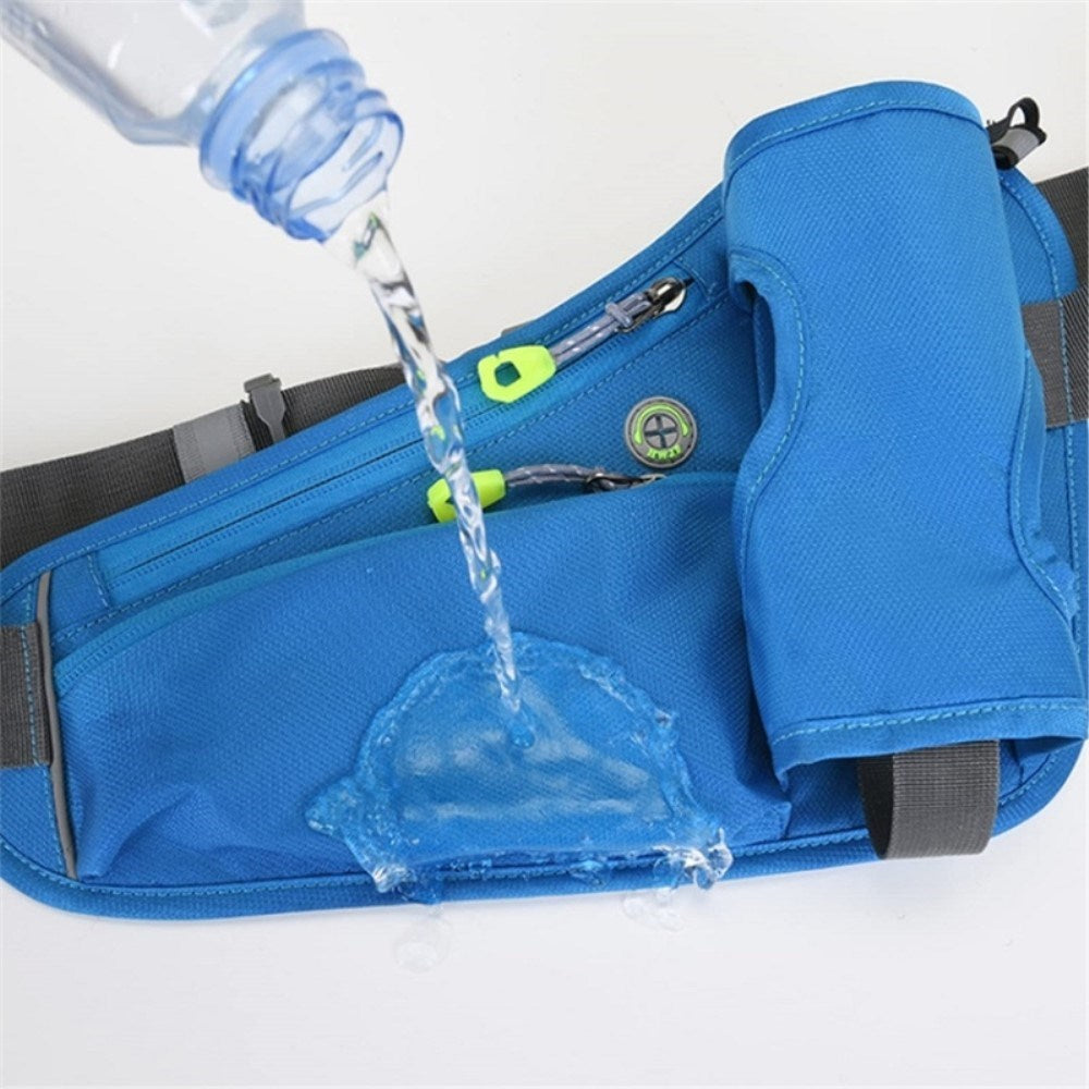 Waist Bag with Water Bottle Holder - Green