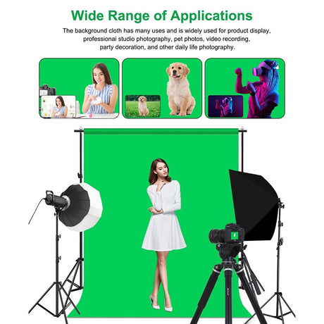 Photo Background Kit - 2 x 2 m - Green
