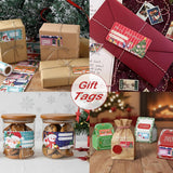 Roll of 180 x Stickers of To and From Card - 6 Designs - Christmas