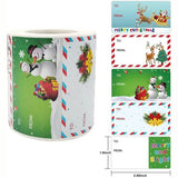 Roll of 180 x Stickers of To and From Card - 5 Designs - Christmas