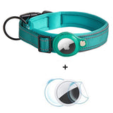 Dog Collar with Holder for AirTag 1. & 2. Gen. - Size L (43-50 cm) - Blue
