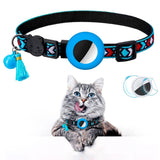 Cat Collar with AirTag Silicone Case & Brush - Light Blue