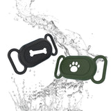 Samsung Galaxy SmartTag 2 Silicone Case for Collar with Motif - Paw - Black