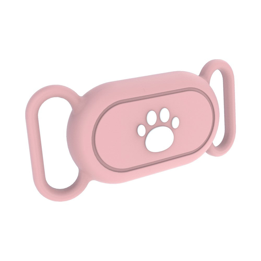 Samsung Galaxy SmartTag 2 Silicone Case for Collar with Motif - Paw - Pink