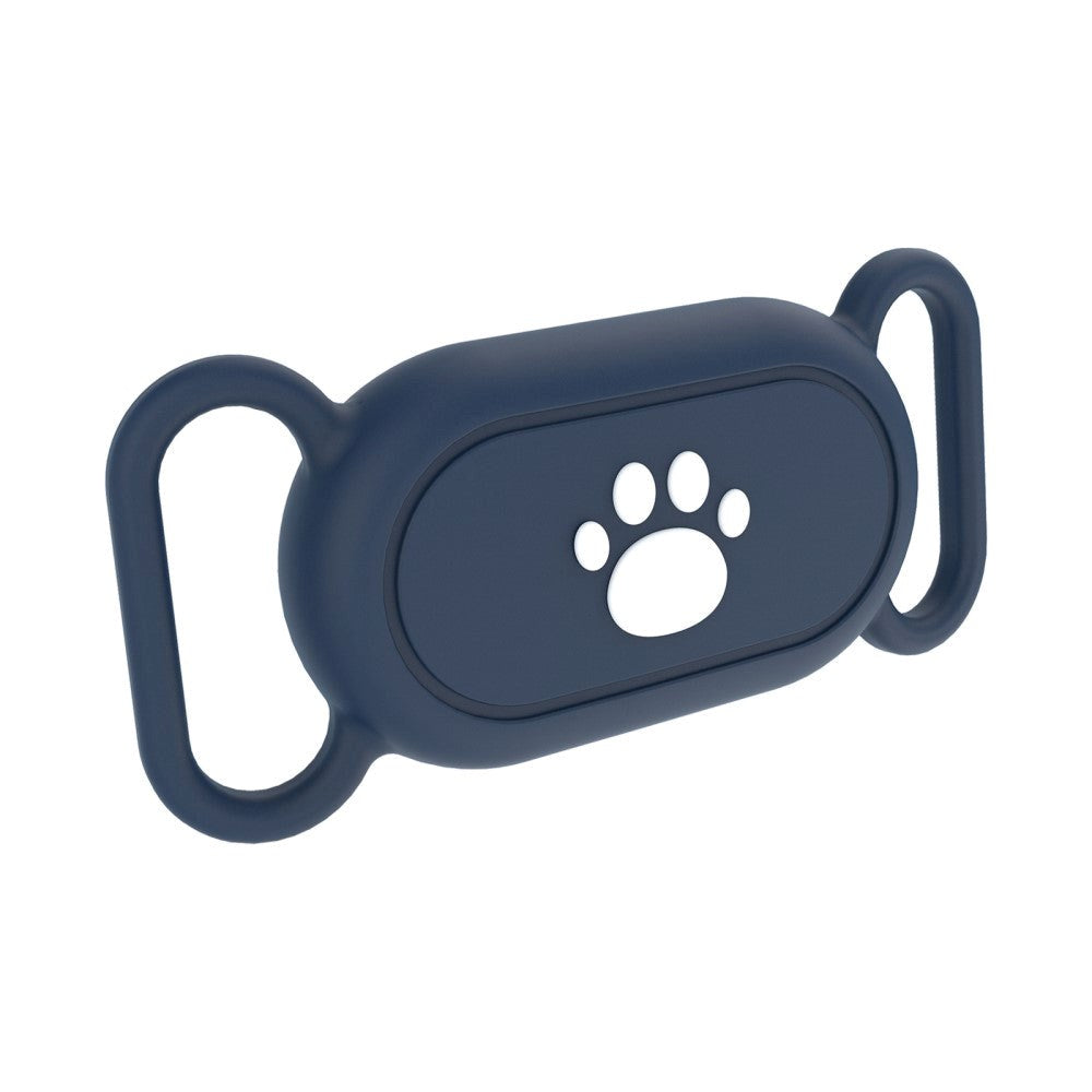 Samsung Galaxy SmartTag 2 Silicone Case for Collar with Motif - Paw - Blue