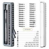 Electronic Screwdriver Set 32-in-1 with USB-C Charging - Grey