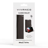 iPhone 16 Pro Vivanco Classic Wallet Wallet Case - Black