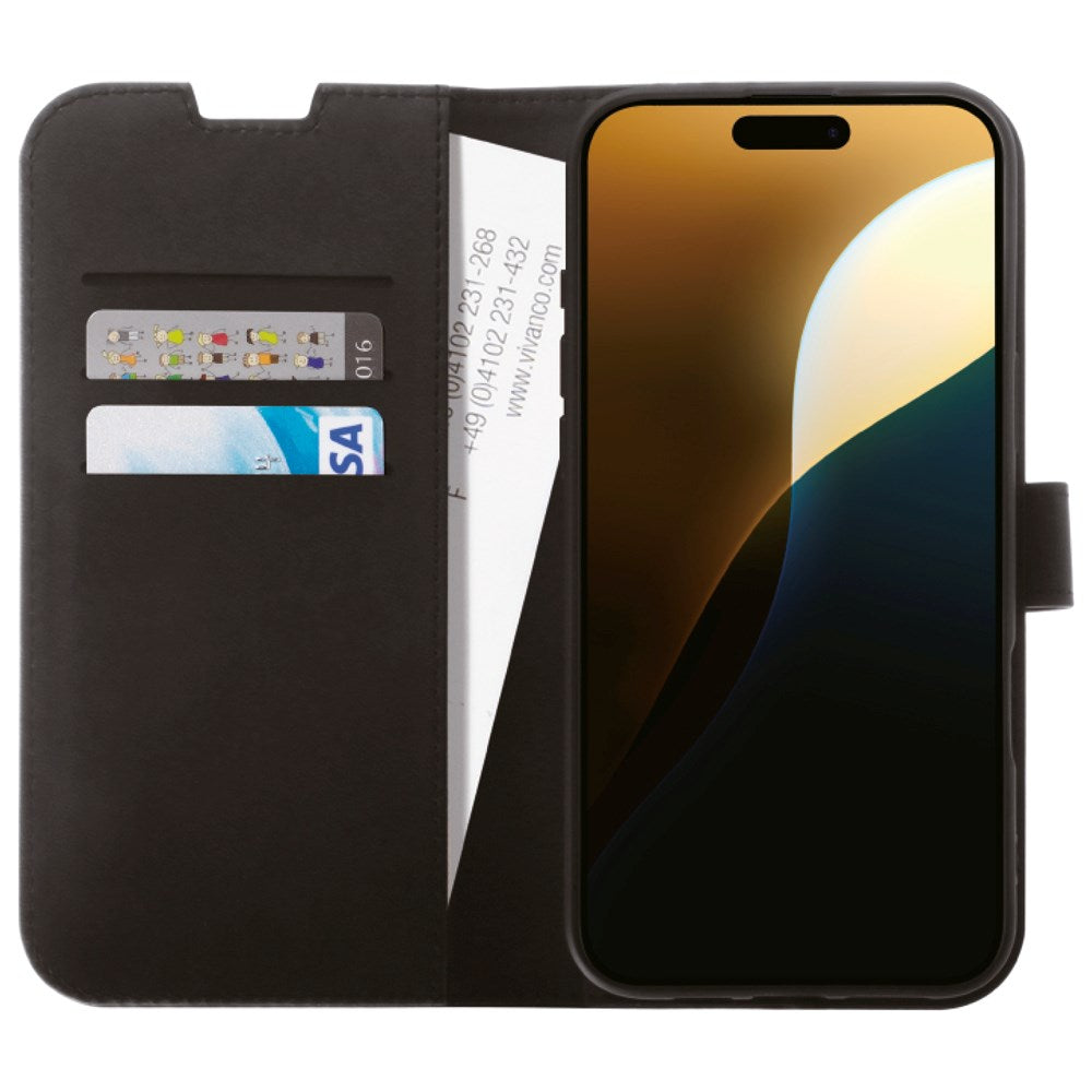 iPhone 16 Pro Max Vivanco Classic Wallet Wallet Case - Black