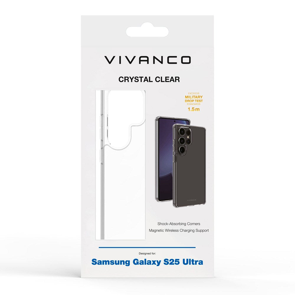 Samsung Galaxy S25 Ultra Vivanco Crystal Clear Back Cover – Transparent