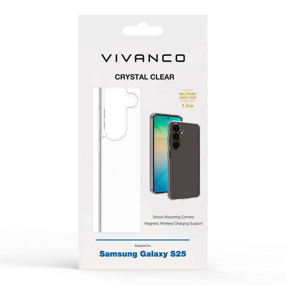 Samsung Galaxy S25 Vivanco Crystal Clear Back Cover – Transparent