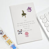 Roll of 500 x Stickers of Cartoon Animals - Exotic Sea Animals