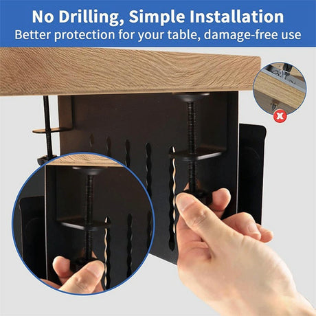 Holder with Desk Mount for Organization - Black