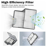 Vacuum Filter for Roborock G30 / Saros 10 Robot Vacuum – White