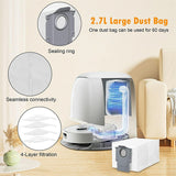 Dust Bag for Roborock S7 / S7 MaxV Ultra / S8 / Q7 Max+ / Qrevo S / Saros 10 / Saros 10R / Saros Z70 Robot Vacuum Cleaner - Grey