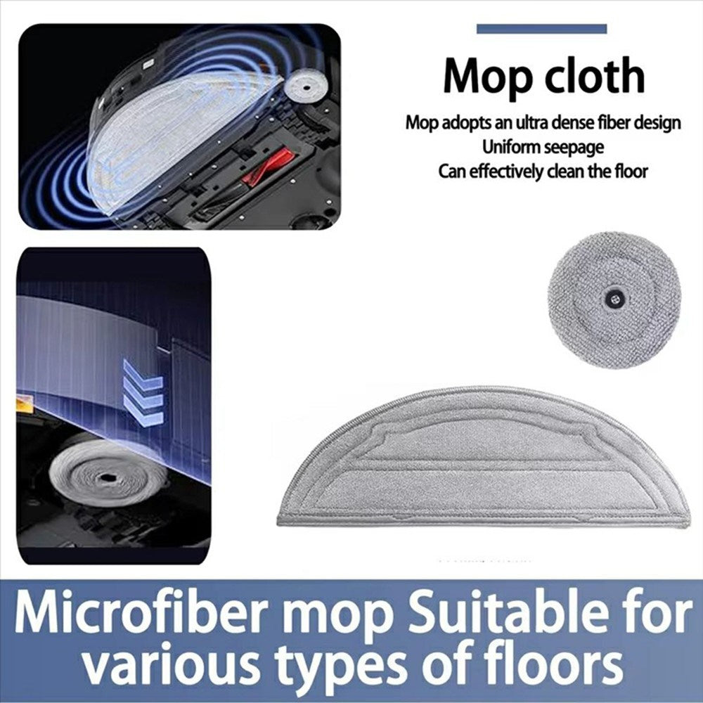 Mop cloth for Roborock Q10 VF / Q10 VF+ Robot vacuum cleaner – Gray