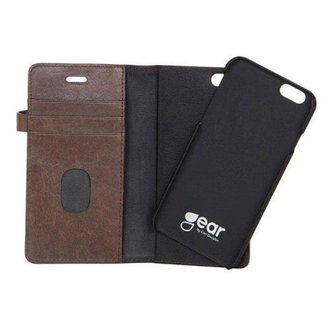 iPhone 6 Plus / 6s Plus Buffalo 2-in-1 Genuine Leather Flip Case - Brown