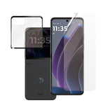 PanzerGlass 2-in-1 Glass & Film Screen Protector - Motorola Razr 50 - Transparent/Black Edge