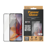 Motorola Moto G75 (5G) - PanzerGlass Ultra-Wide Fit Screen Protector - Transparent / Black Edge