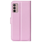 Motorola Moto G42 Litchi Leather Case w. Wallet - Pink