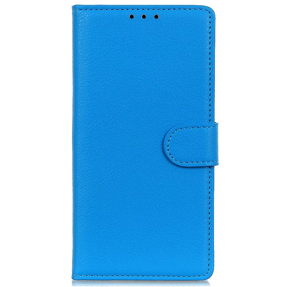 Motorola Moto G62 Leather Wallet Case & 3 Pockets - Blue