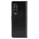 Samsung Galaxy Z Fold4 5G Soft Leather Wallet Case - Black