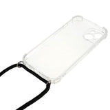 iPhone 14 Flexible Plastic Case with Hand Strap - Transparent