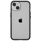 iPhone 14 Plus Cover w. Magnetic Metal Edge Glass- Front & Back - Black