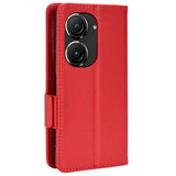 Asus Zenfone 10 / 9 Neutral Leather Wallet Case - Red