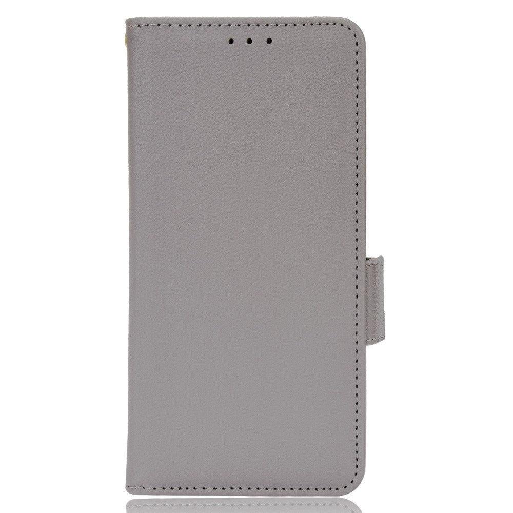 Asus Zenfone 10 / 9 Neutral Leather Wallet Case - Grey