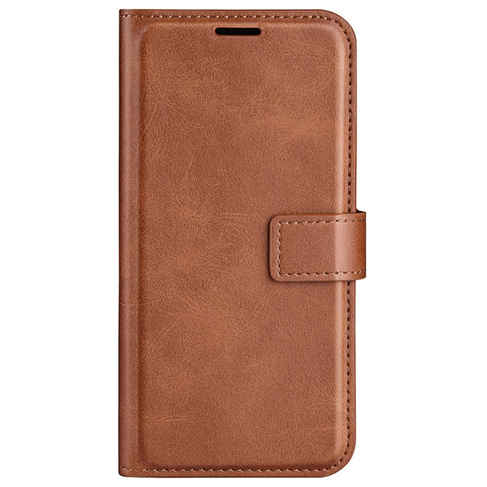 EIDERWOOD Sony Xperia 10 VI Faux Leather Flip Cover with Stand Function & Card Holder - Light Brown