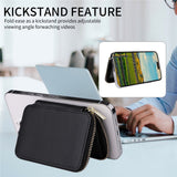 EIDERWOOD Magnetic Wallet / Card Holder with Zipper - MagSafe Compatible - Black