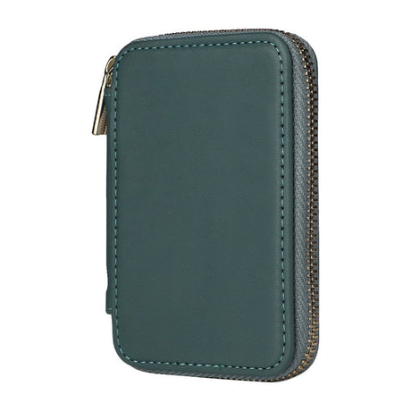 EIDERWOOD Magnetic Wallet / Card Holder with Zipper - MagSafe Compatible - Green