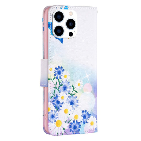 EIDERWOOD iPhone 16 Pro Max Leather Case w, Wallet & Print - Butterfly & Flowers