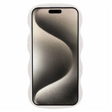 iPhone 15 EIDERWOOD Flexible Plastic Wavy Case - White