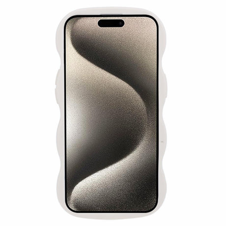 iPhone 15 EIDERWOOD Flexible Plastic Wavy Case - White