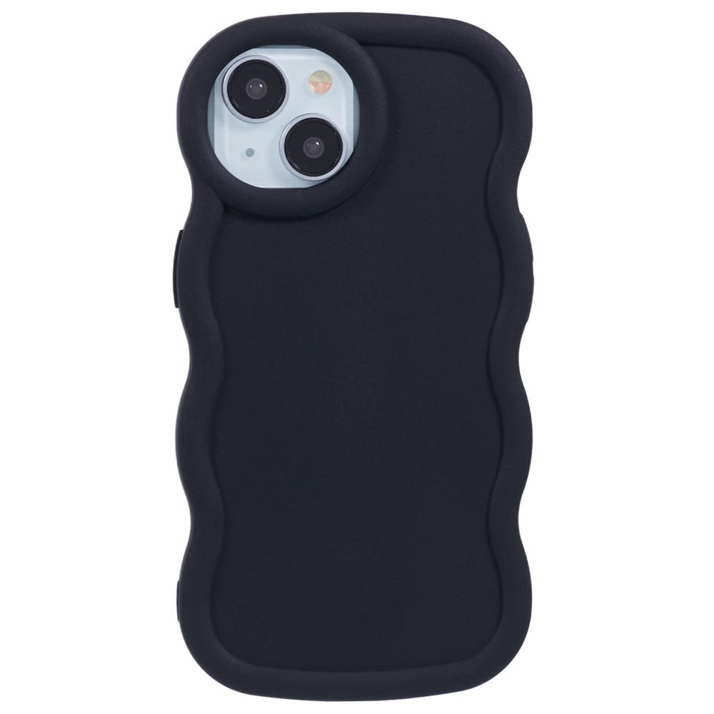 iPhone 15 EIDERWOOD Flexible Plastic Wavy Case - Black