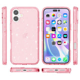 EIDERWOOD iPhone 16 Hybrid Plastic Case - Pink Glitter