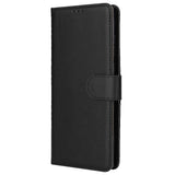 EIDERWOOD Samsung Galaxy S23 Ultra Glossy Faux Leather Wallet Case - Black