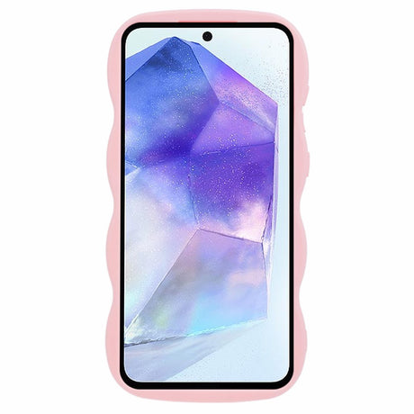 EIDERWOOD Samsung Galaxy A13 (5G) Flexible Plastic Wavy Case - Pink